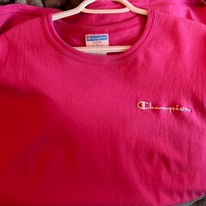 pink champion tee